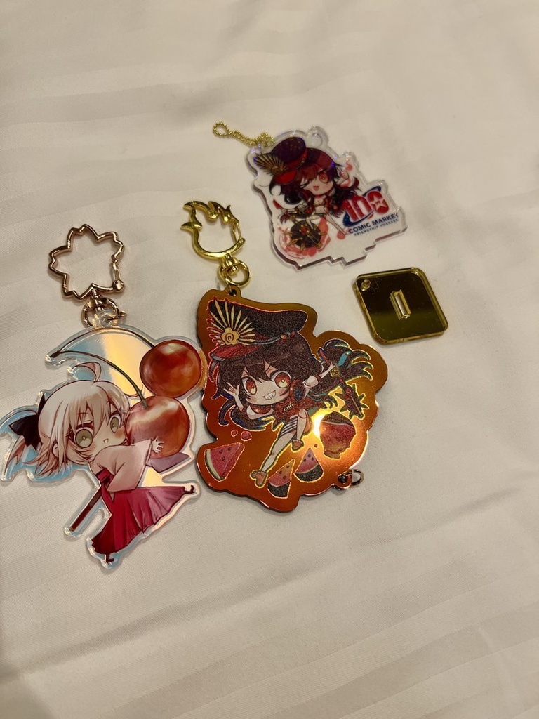 沖田さんオーロラアクキー(さくらんぼセイバー)