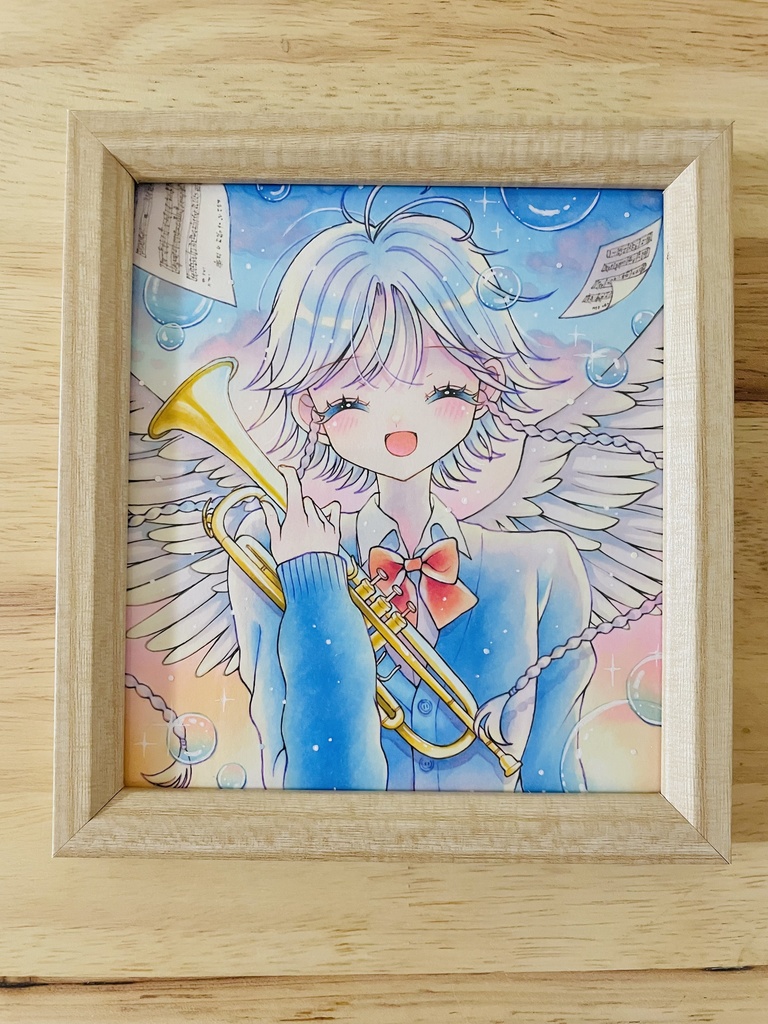 13×11.5㎝サイズ原画「吹奏楽部🎺」