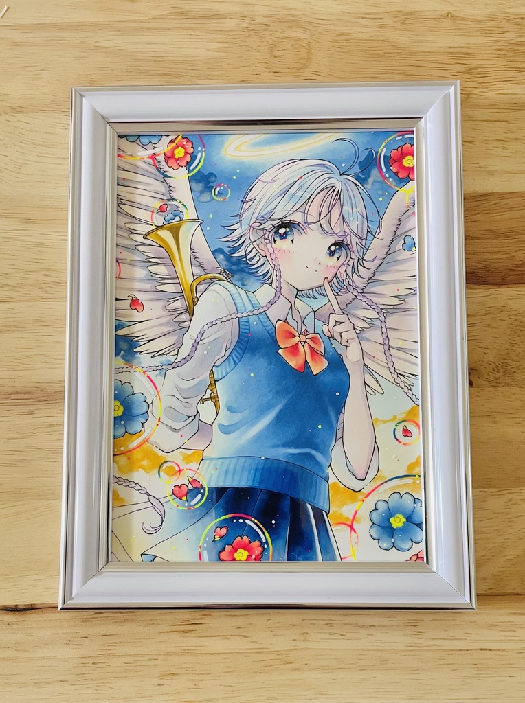 2L版サイズ原画「青春を奏でて🎺」