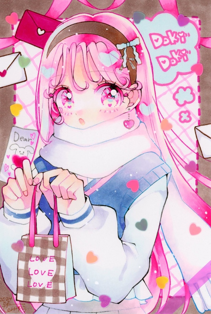 ハガキサイズ◆簡易イラストオーダー(6月中旬ごろまでに発送予定)