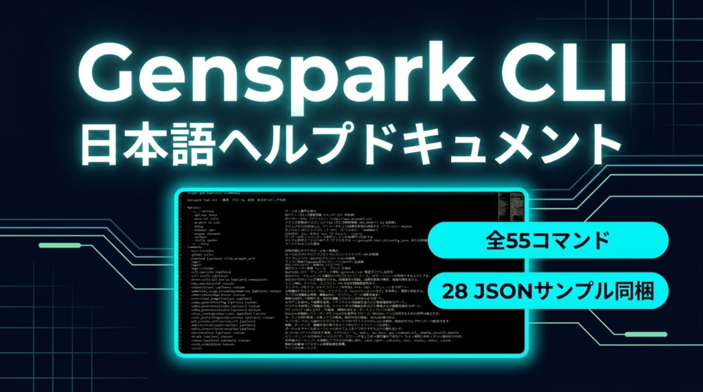 Genspark CLI日本語ヘルプドキュメント