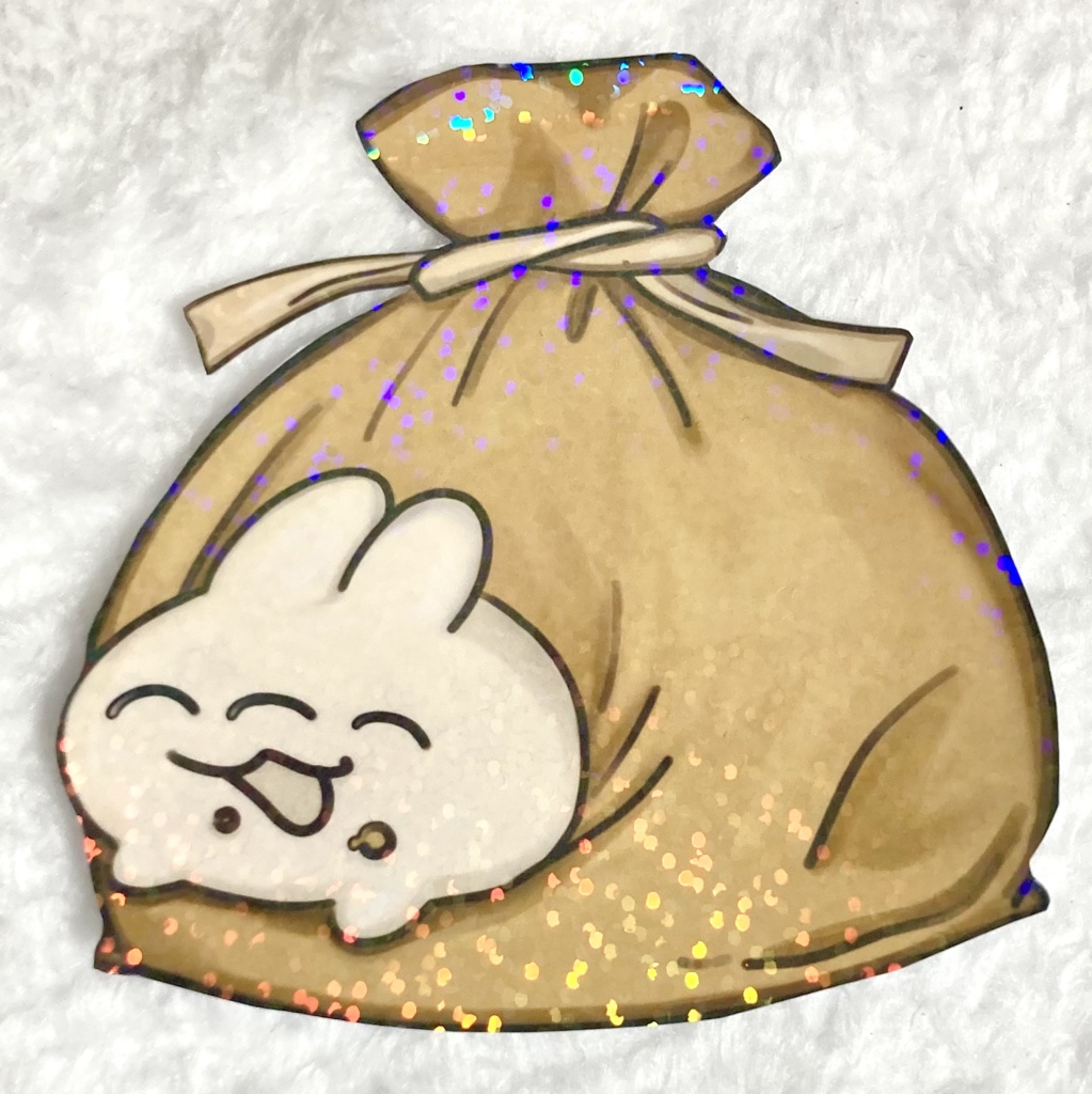 デカ☆キラ 三ツ目うさぎステッカー