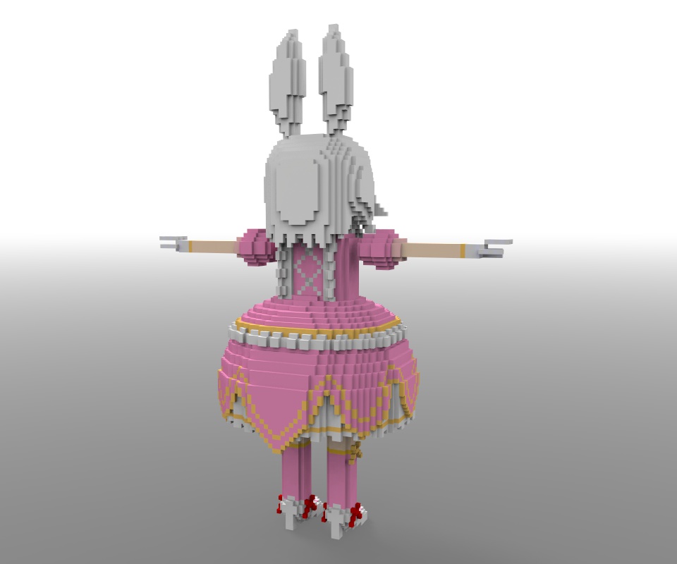 ボクセルモデル「シルク・プラム=ラパン」