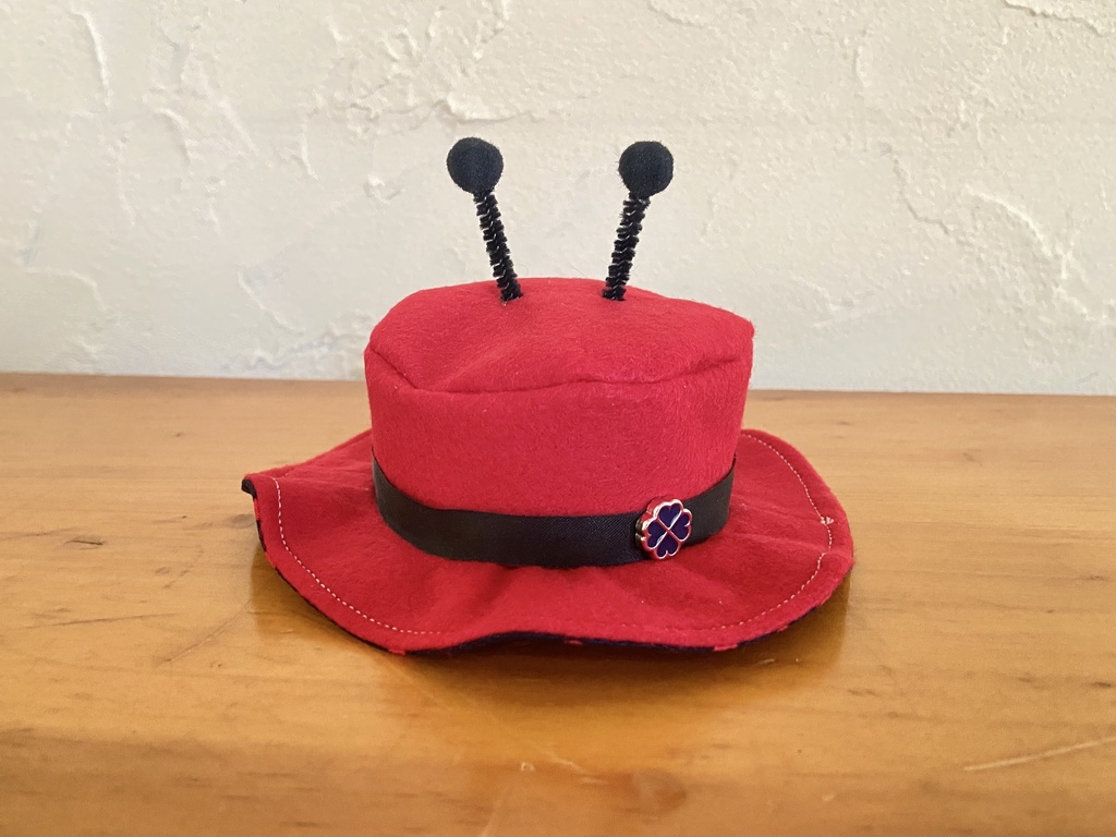 【閉店SALE】てんとう虫さん帽子(16㎝用)🐞