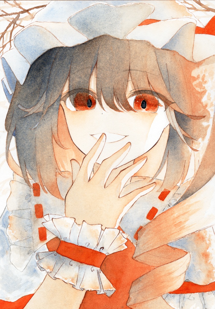 東方Project 手書きイラスト『 フランドール・スカーレット』A4サイズ