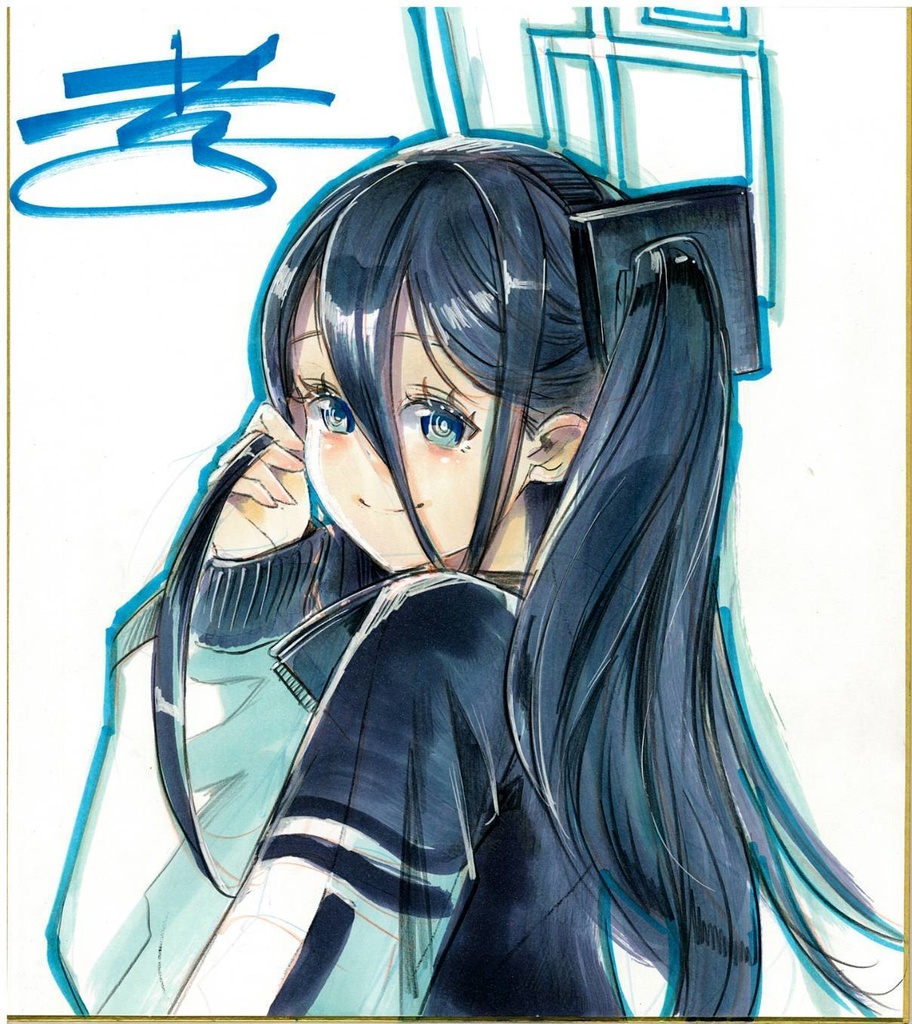 【直筆色紙】　天童アリス（ブルーアーカイブ）