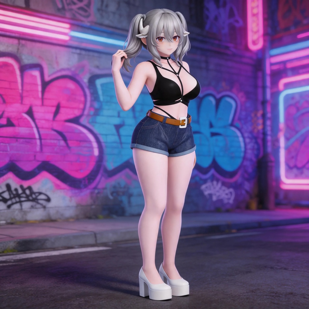 【3色セット】ストレイキャット・セット - Stray Cat Outfit - 23アバター対応 / 原创3D服装