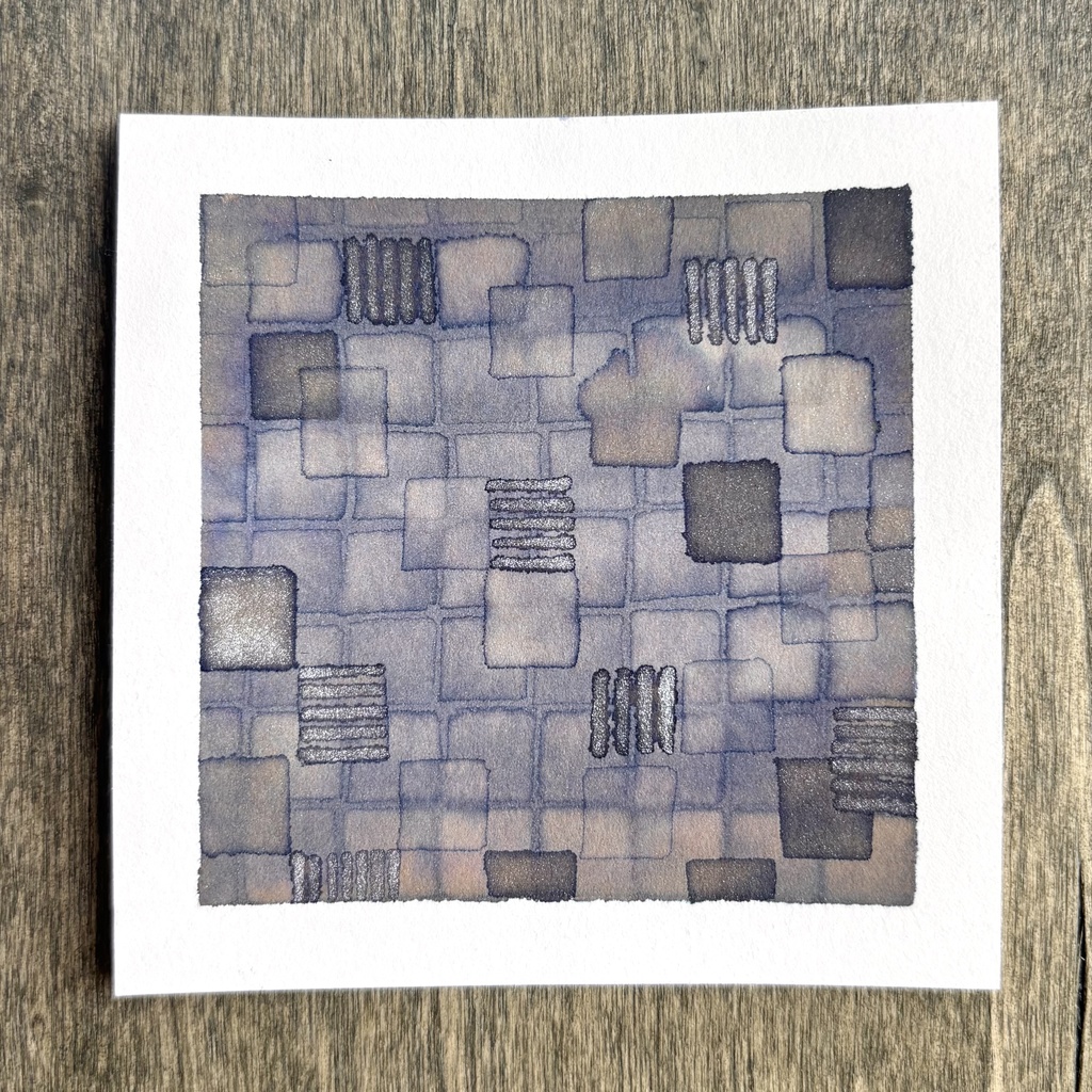 ミニミニ原画　「月夜の深酒」2