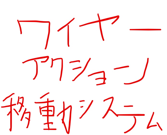ワイヤーアクション式移動システム