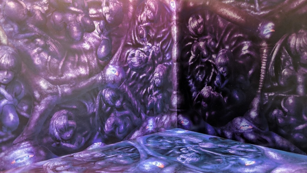 石化洞窟背景ボード