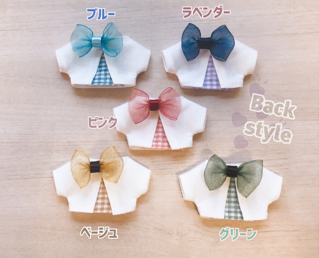バックリボン🎀チェックカラー