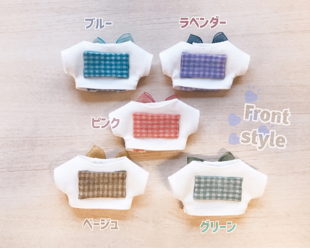 バックリボン🎀チェックカラー