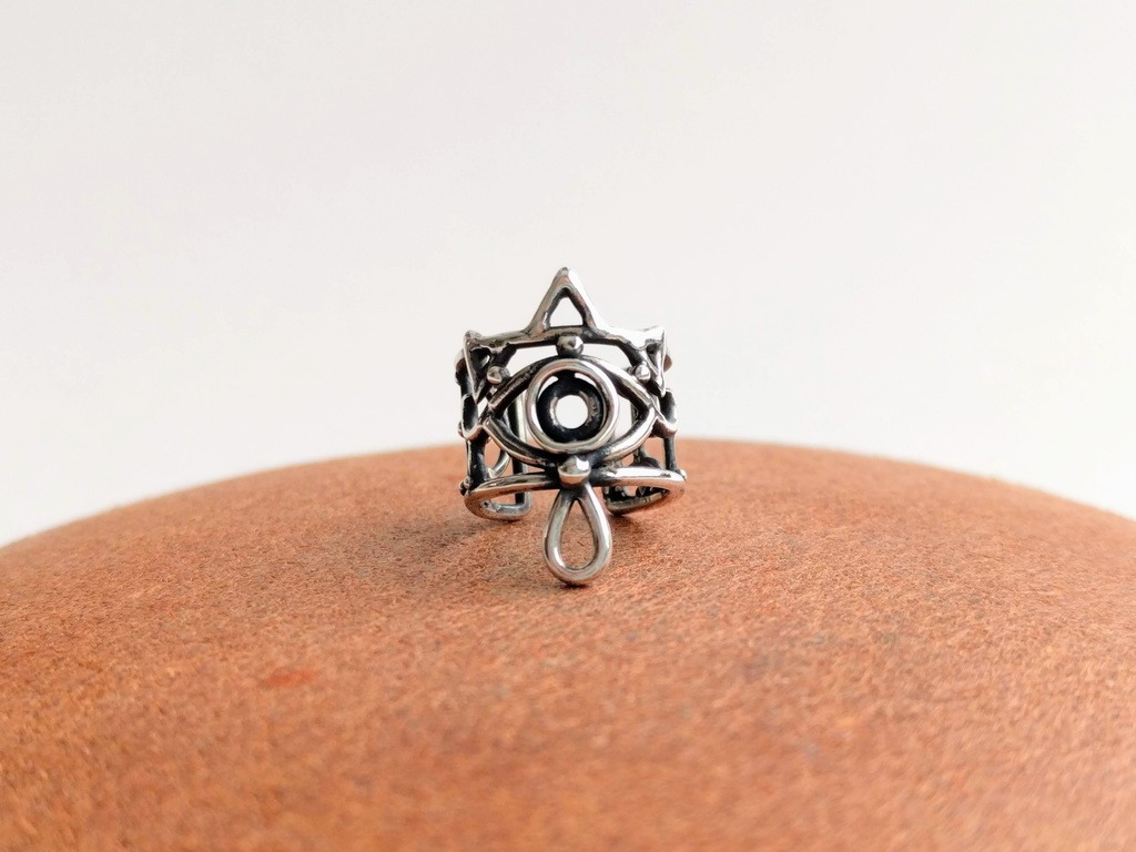 紋章イヤーカフ