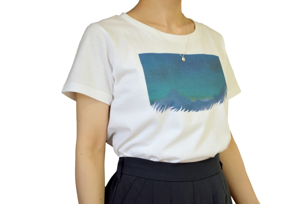 星や月のネックレスのためのTシャツ / レディース