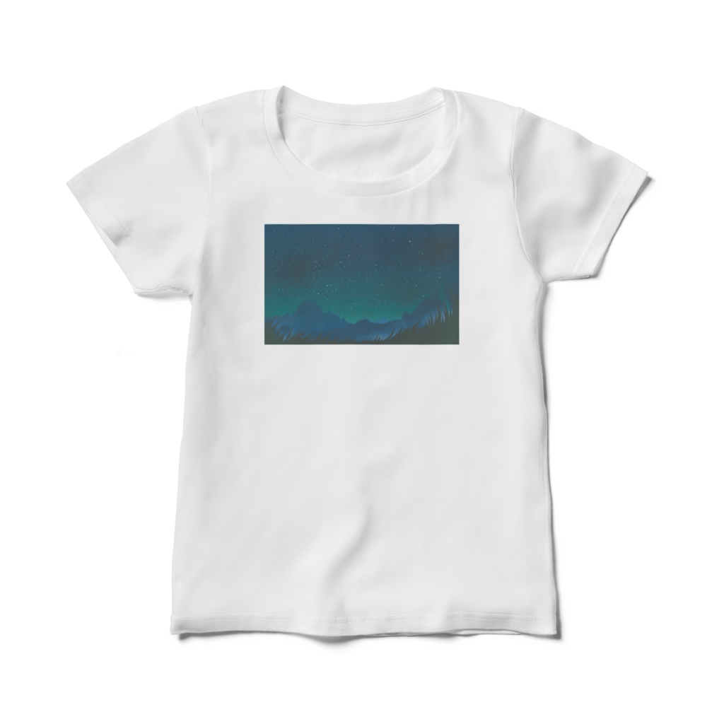 星や月のネックレスのためのTシャツ / レディース