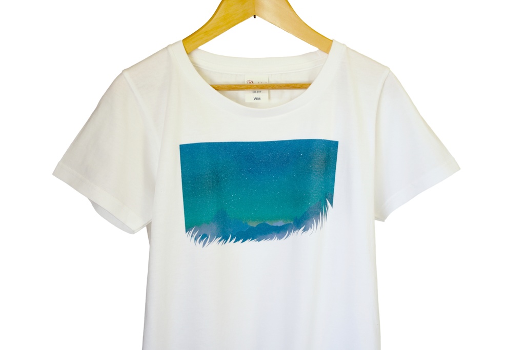 星や月のネックレスのためのTシャツ / レディース