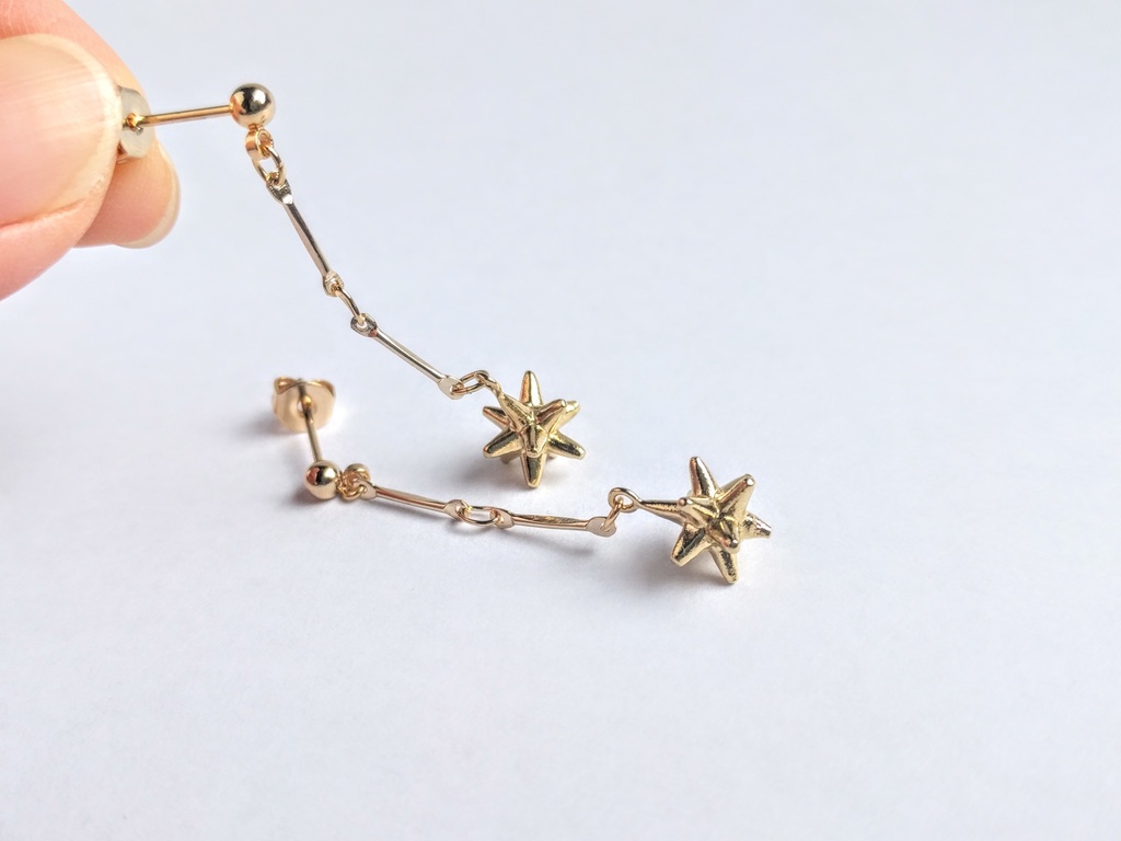 星のかけらの耳飾り