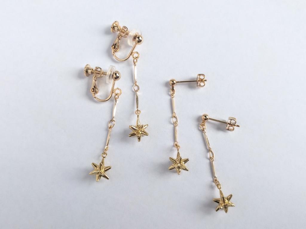 星のかけらの耳飾り