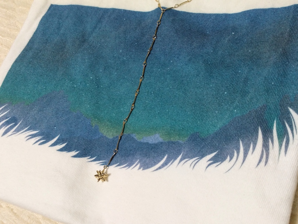 星のかけらのY字ネックレス