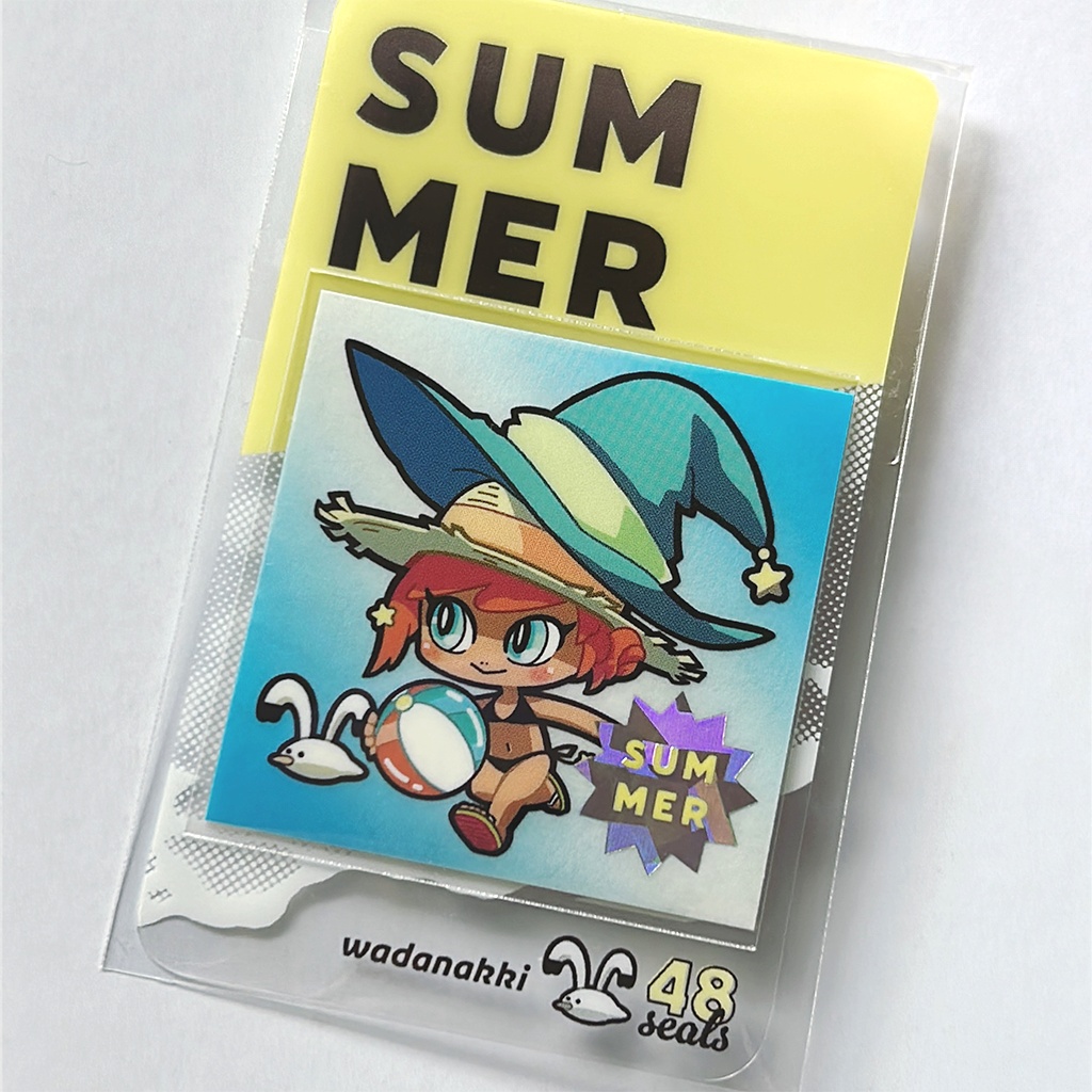 [48mm] 箔押しSUMMERシール