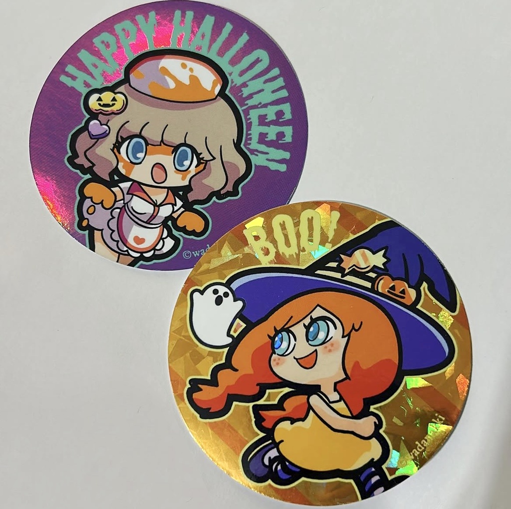 ハロウィンでかシール
