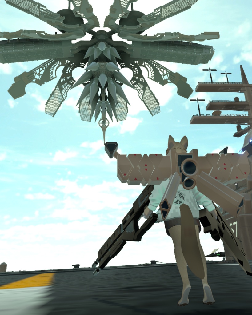 どこかで見た白い機体のOB&武器