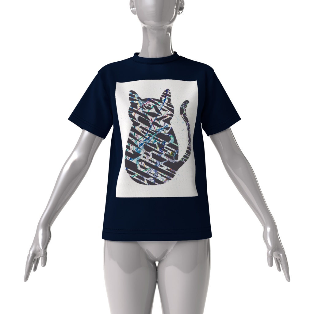 「おしゃべりな猫」ビッグシルエットTシャツ