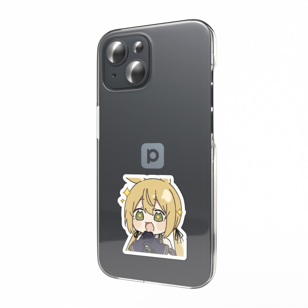 兎月ましろスマホステッカー01