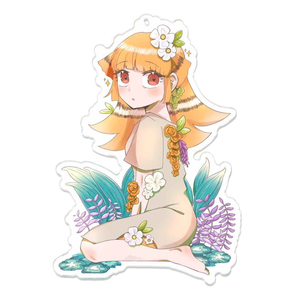 マノちゃんとお花