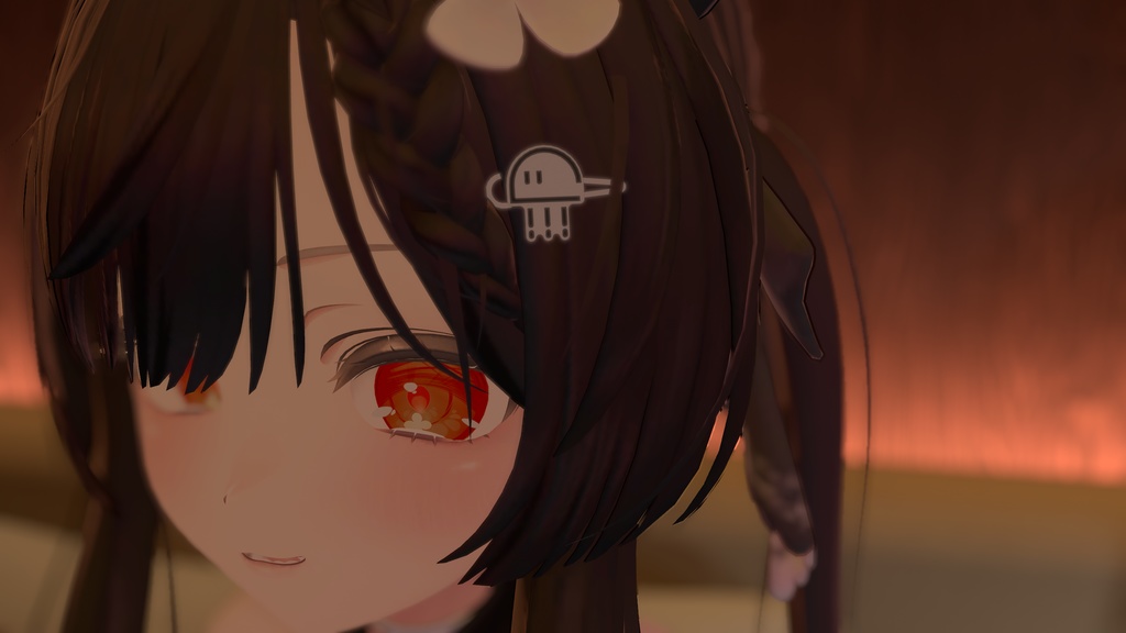 【無料】クラゲヘアピン&キーチェーン【VRChat】