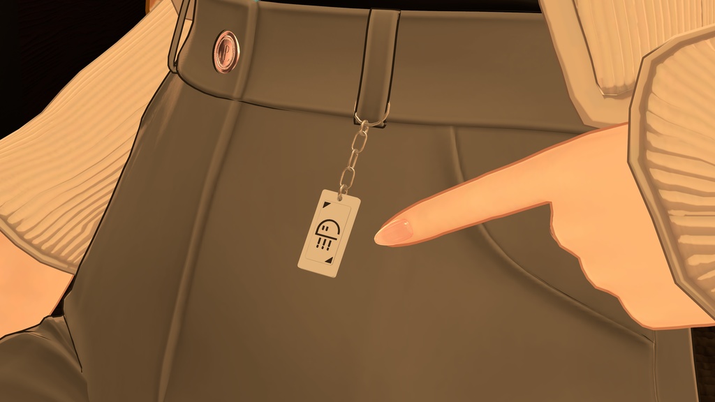 【無料】クラゲヘアピン&キーチェーン【VRChat】