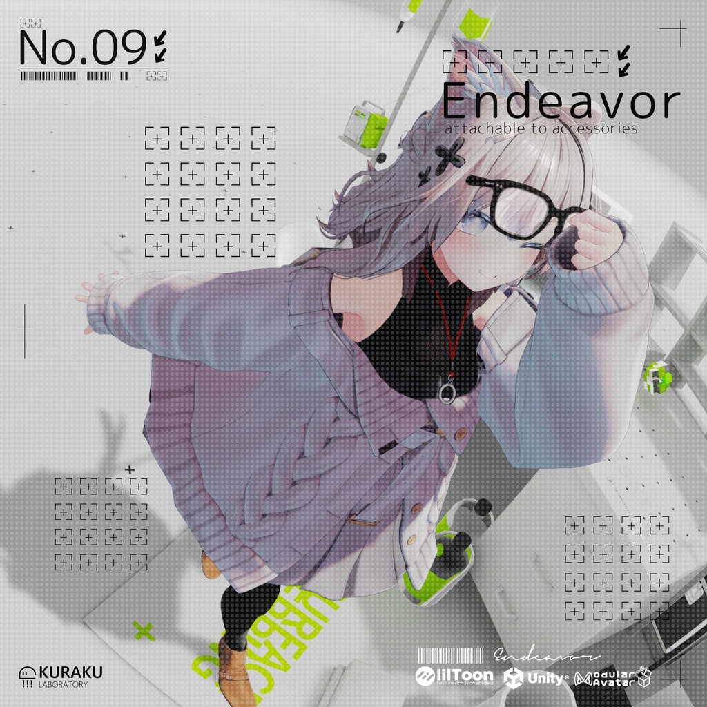 【FREE/無料】Endeavor【ギミック付き眼鏡】
