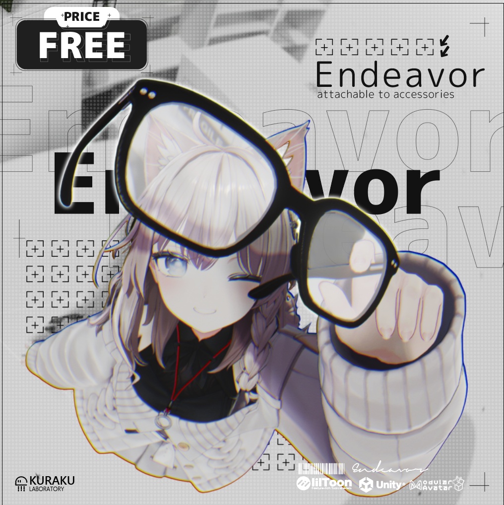 【FREE/無料】Endeavor【ギミック付き眼鏡】