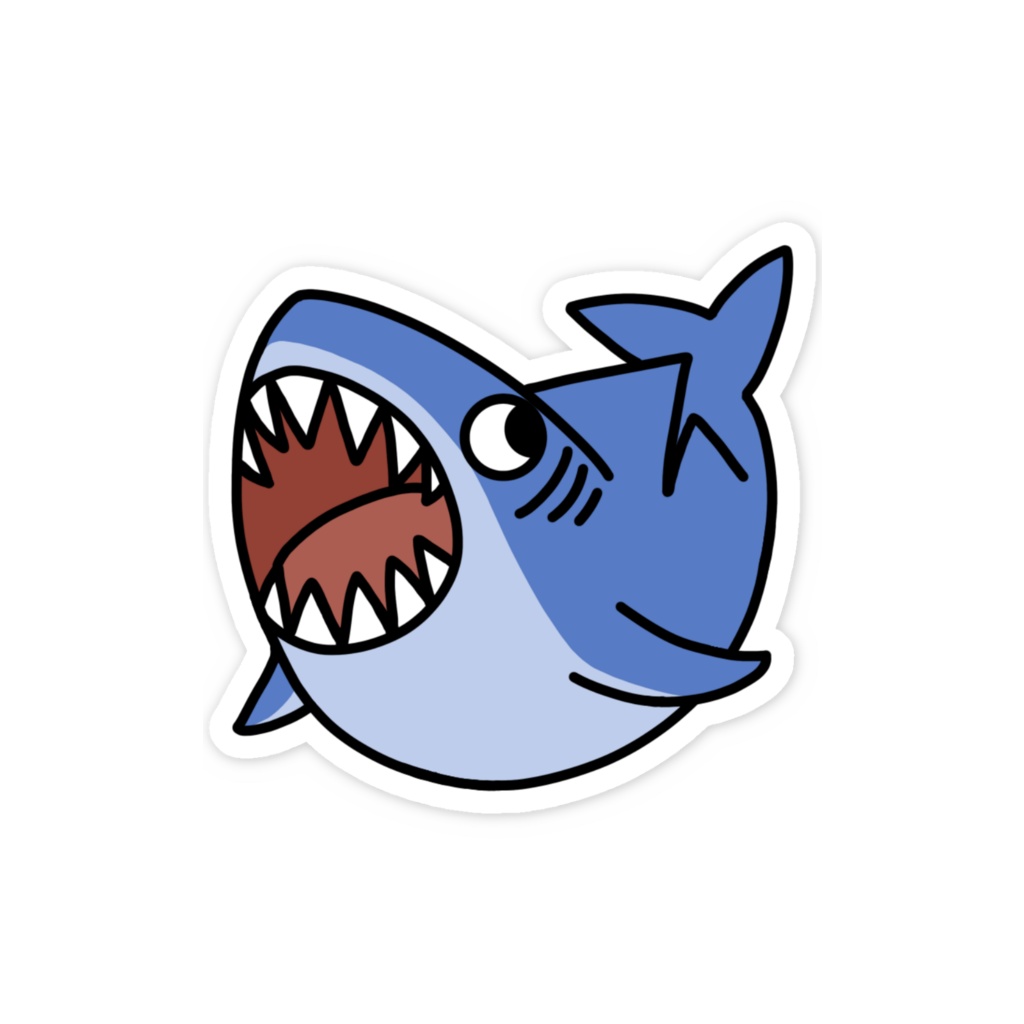 PIPICO サメステッカー