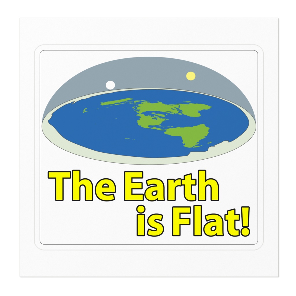 フラットアースステッカー