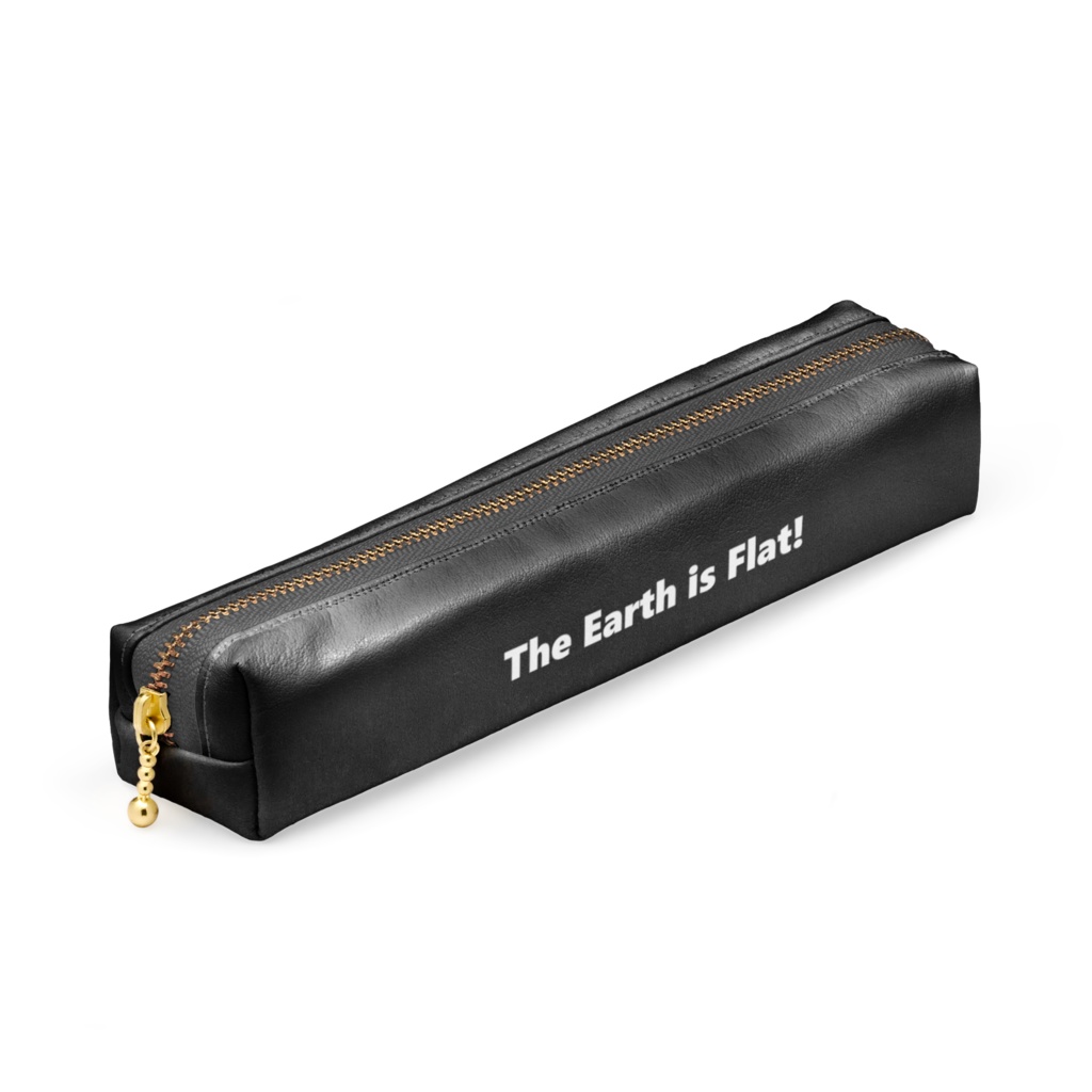 フラットアース筆箱