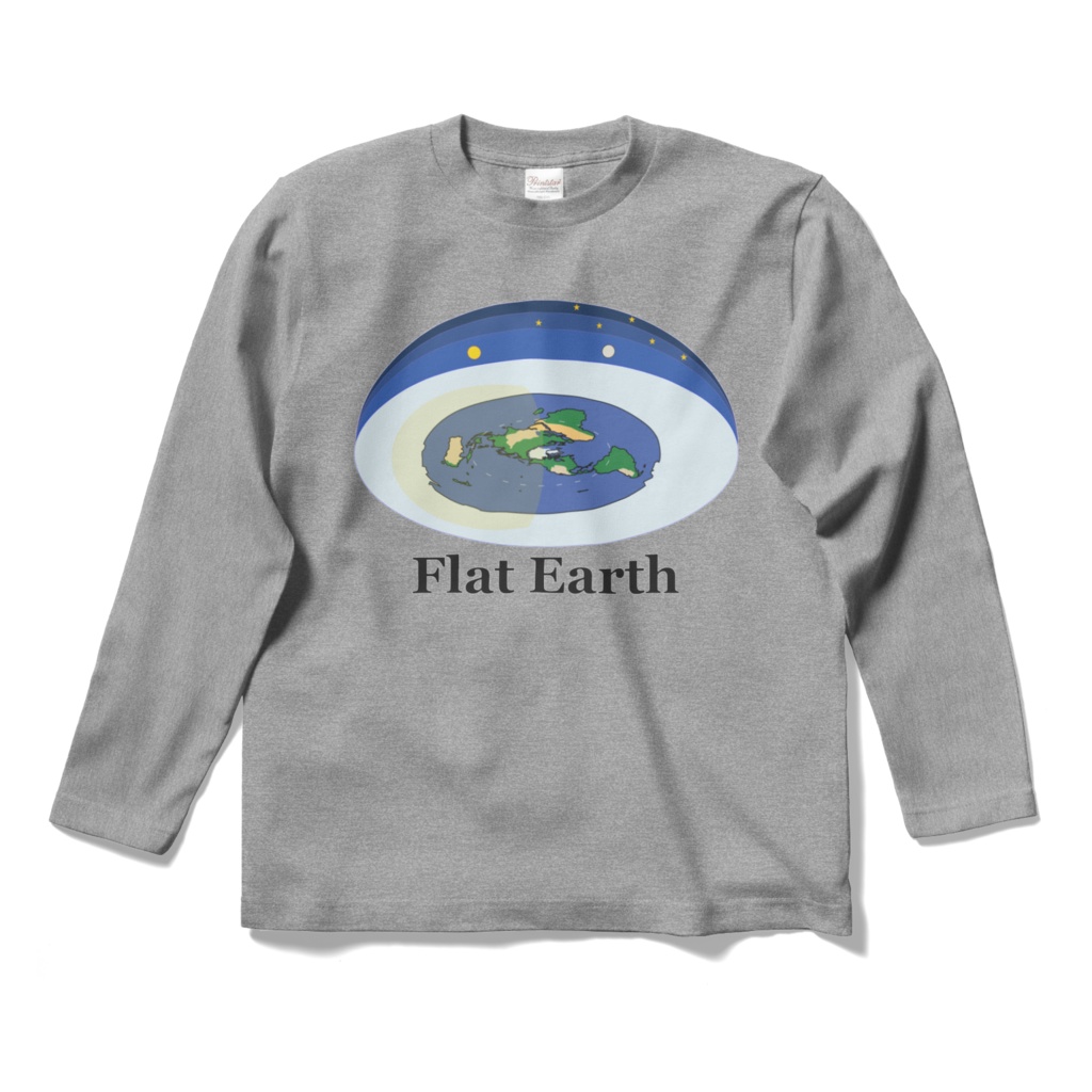 フラットアース長袖Tシャツver.2