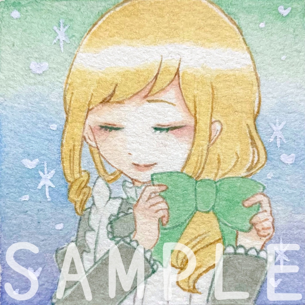 ミニ原画『リボンと大切な「貴方」』