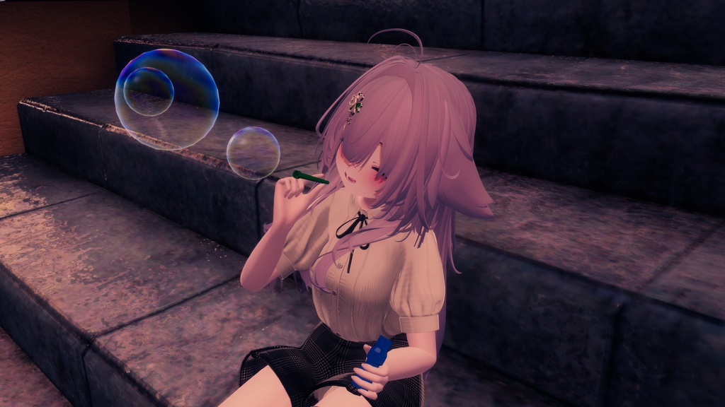 【無料版あり】飛べ!シャボン玉! 🫧|VRChat向けアバターギミック