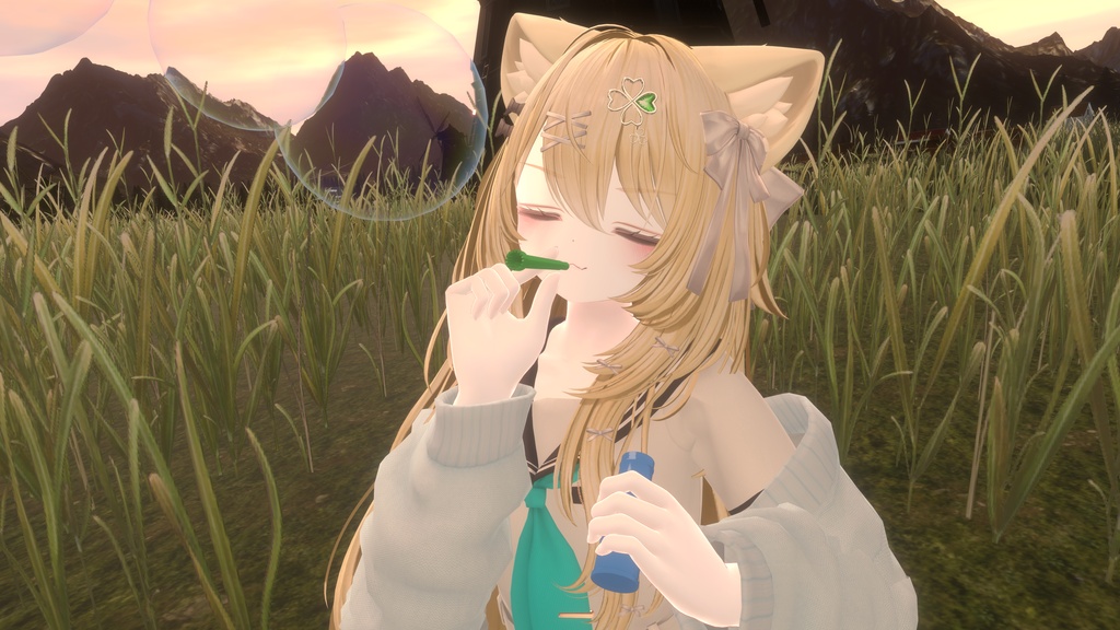 【無料版あり】飛べ!シャボン玉! 🫧|VRChat向けアバターギミック