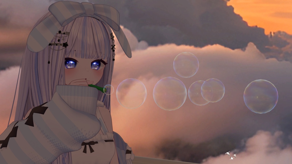 【無料版あり】飛べ!シャボン玉! 🫧|VRChat向けアバターギミック