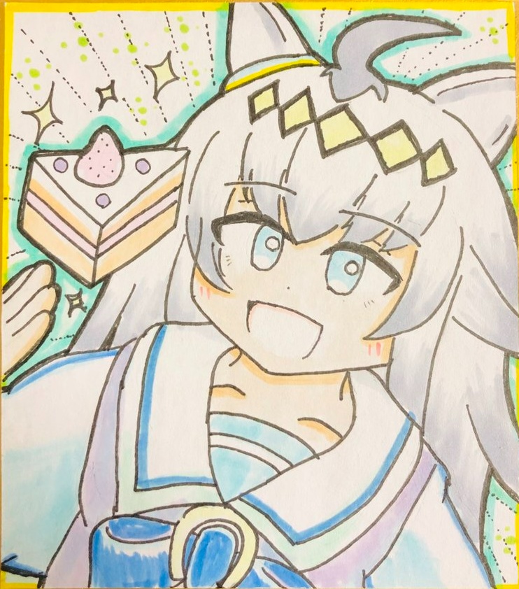 オグリキャップの直筆色紙