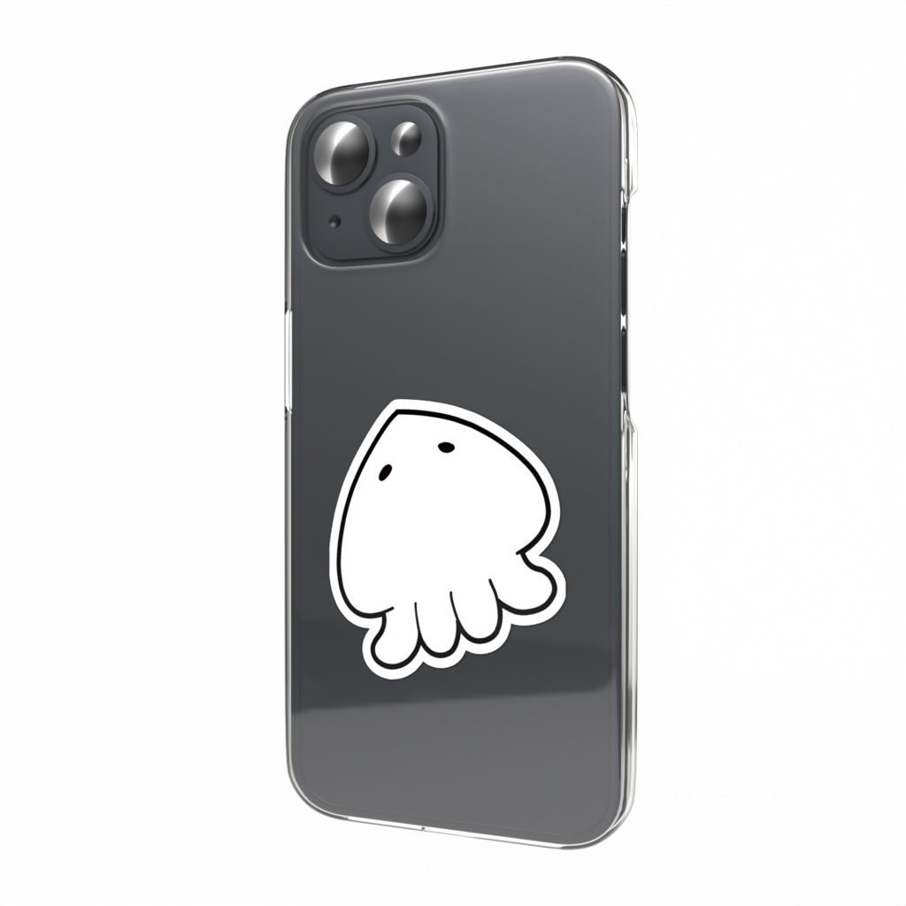 スマホステッカー ただのイカ