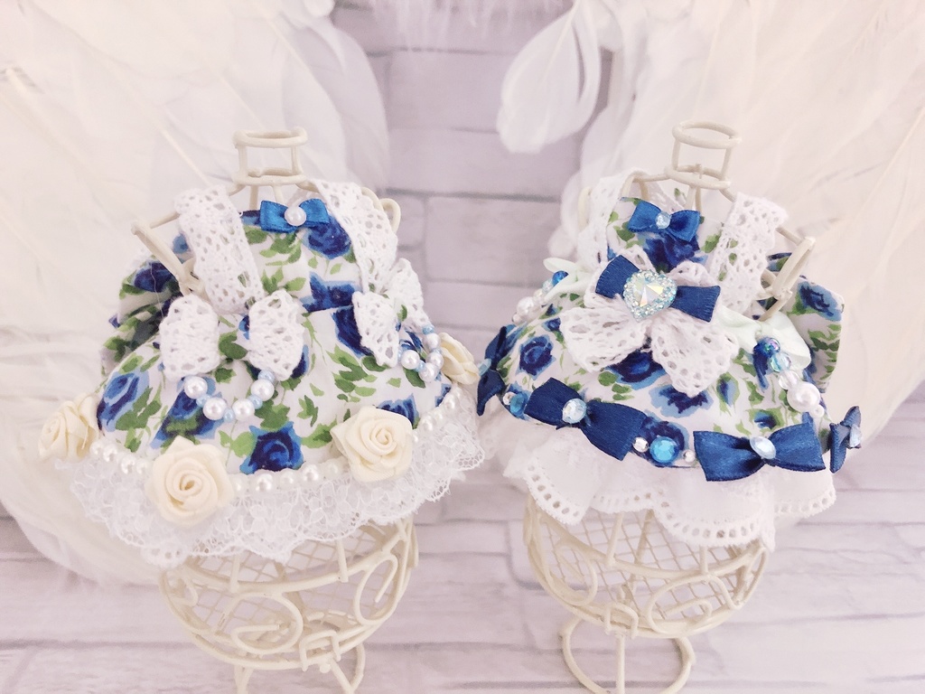 【5点セット】おそらいろのばらどれす