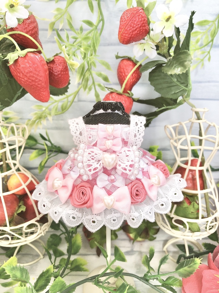 【7/25 21:45頃入荷予定】しろうさぎちゃんの♡ろいやる♡ぴんくろーずどれす