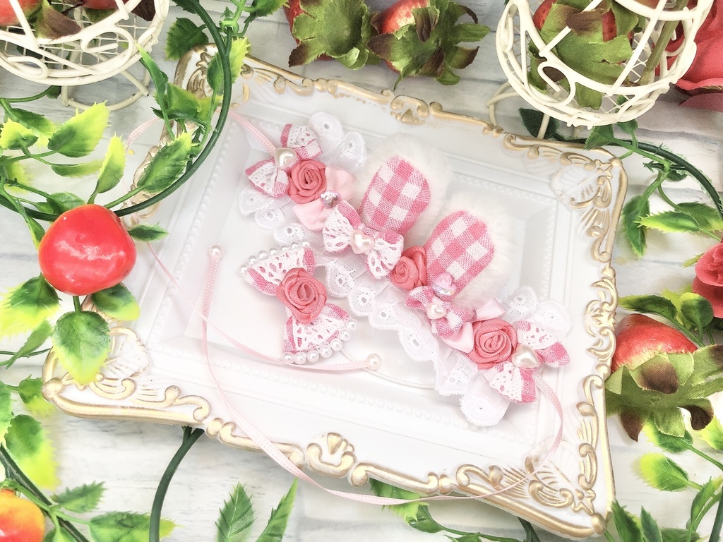 【7/25 21:45頃入荷予定】しろうさぎちゃんの♡ろいやる♡ぴんくろーずどれす