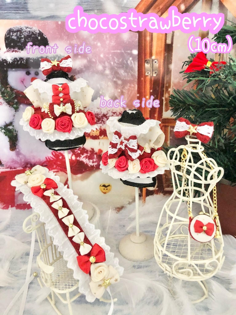 Sweet Christmas dress ☆strawberry & white chocolate☆