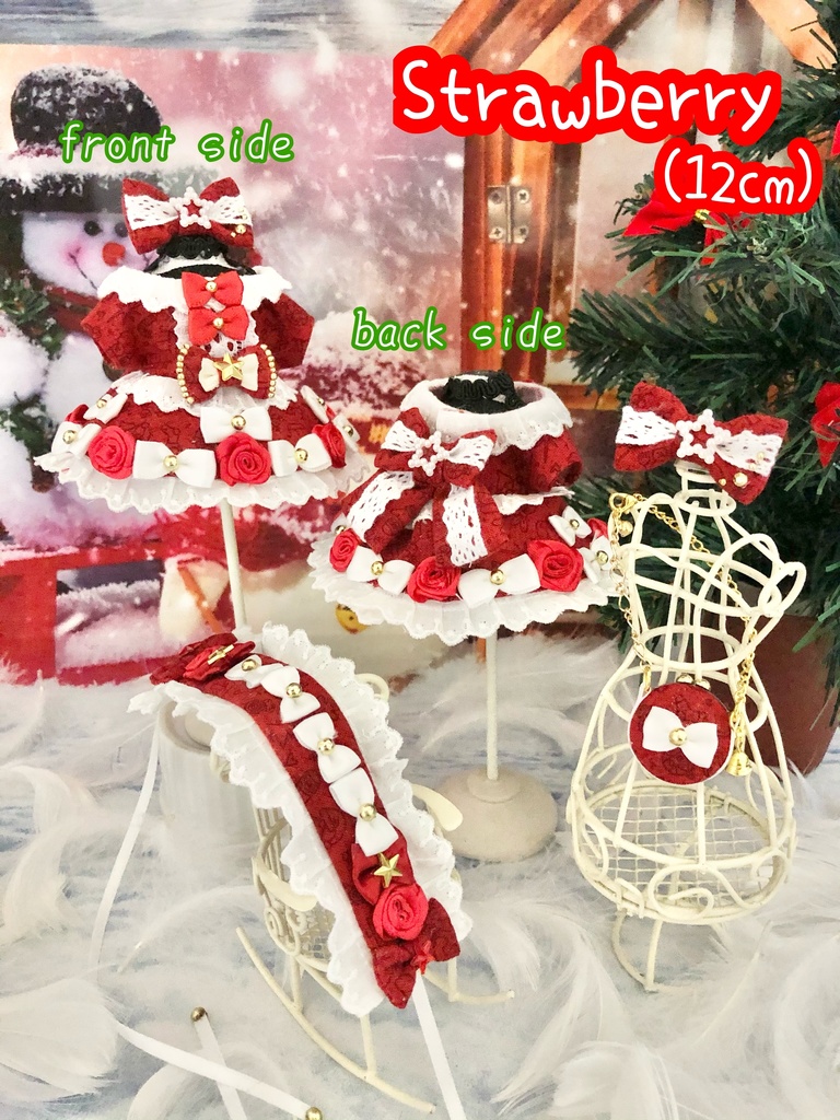 Sweet Christmas dress ☆strawberry & white chocolate☆