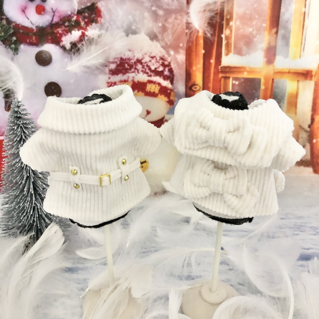 付け襟付きコーデュロイロングコート(真冬用)