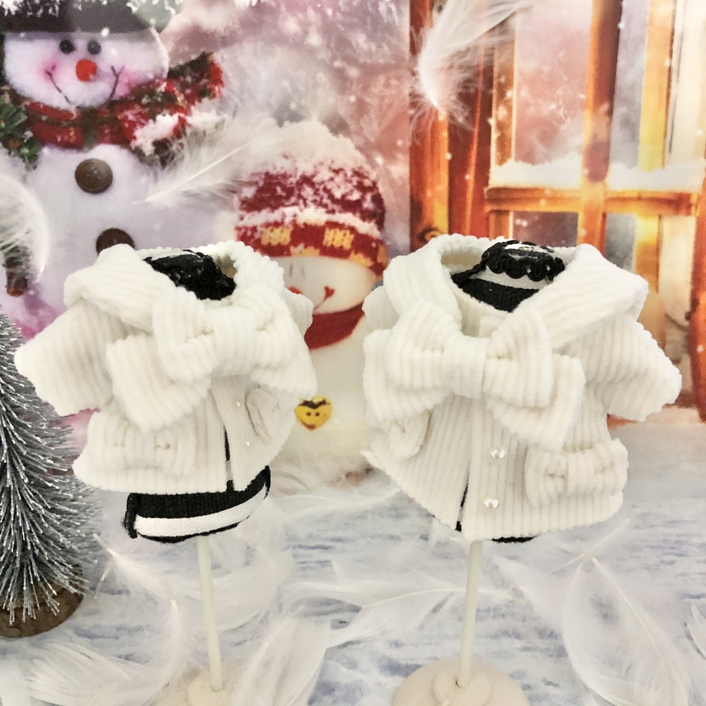 付け襟付きコーデュロイロングコート(真冬用)